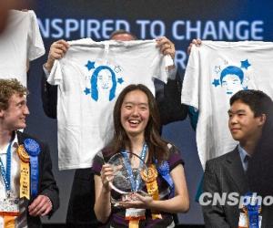 美国华裔高中生在英特尔国际科学与工程大赛夺魁
