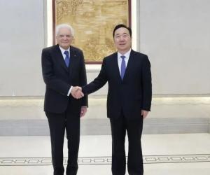 王浩书记省长会见意大利总统马塔雷拉一行